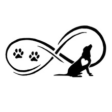 17.8*9CM Labrador Retreiver Dog Creative Cartoon Decals Car Styling Window Decorative Stickers Black/Sliver C6-1007 2024 - buy cheap