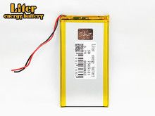 Batería de polímero de iones de litio para GPS,mp3,mp4,mp5,dvd,bluetooth, modelo de juguete móvil, 3,7 V,8000mAH,7566121 PLIB 2024 - compra barato