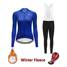 2021 roupas de bicicleta inverno feminino quente velo térmico ciclismo jérsei definir mulheres mtb estrada roupas terno wear maillot vestido 2024 - compre barato