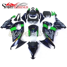 Kit de carenagem completa para motocicleta kawasaki zx10r table08 09 10 2008 2009 2010 injeção de plástico abs power1 azul e verde 2024 - compre barato