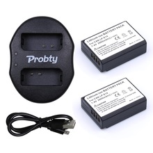 2* PROBTY LP-E10 LP E10 LPE10 Rechargeable Camera Battery + Dual USB Charger For Canon EOS 1100D 1200D Kiss X50 X70 Rebel T3 T5 2024 - buy cheap