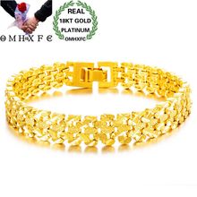 Hxomfc relógio europeu, pulseiras de ouro 18k be169, para mulheres e homens, presente de casamento, vintage, moda europeia 2024 - compre barato