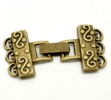 DoreenBeads-Juego de 5 tapas de bronce antiguo para pulseras/Collar, fabricación de joyas artesanales, accesorios 4,6x2,3 cm 2024 - compra barato