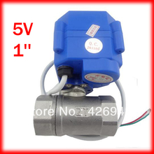 CWX-15Q 1'' 5V Voltage Stainless Steel Mini Electric Ball Valve Water,Motor Operated Ball Valve DN25 2024 - buy cheap