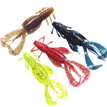 5PCS Soft baits fishing lures Shrimp-shaped  10cm10.5g Roll-tailed shrimp Soft-worm fake bait Bionic bait 2024 - buy cheap