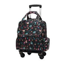 2021 New Detachable trolley bag handbag dual purpose Girl Fashion Trolley suitcases Women Shopping Trolley bag Rolling Luggage 2024 - buy cheap