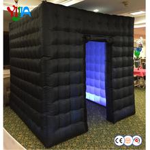 Free shipping 8ft LED strips on bottom portable photo booth inflatable tent for party wedding 2024 - buy cheap
