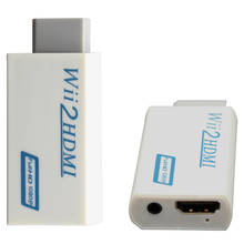 New WhiteWii to HDMI Wii2HDMI Adapter Converter Full HD 1080P Output  + 3.5mm Audio Box 2024 - buy cheap