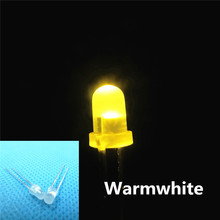 1000PCS warm white LED 3MM  Diffused Round Top Urtal Bright Led Bulb Light Lamp 3MM Emitting Diodes Electronic Components 2024 - buy cheap