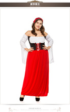 Free PP Oktoberfest Beer Girl Costume Maid Wench Germany Bavarian Short Sleeve Fancy Dress Dirndl For Adult  Long Dress plus siz 2024 - buy cheap