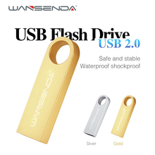 Pen drive wansenda, usb flash drive mini 4gb 8gb 16gb 32gb 64gb 128gb pendrive usb 2.0 flash drive, vara de memória 2024 - compre barato