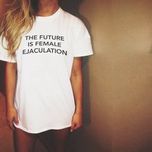 Skuggnas-Camiseta de eyaculación para mujer, camisetas feministas de tumblr, ropa gótica de color pastel 2024 - compra barato