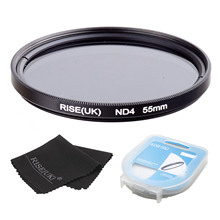 RISE (UK) 55mm filtro de densidad neutra ND4 para todas las lentes de la Cámara + funda + regalo 2024 - compra barato