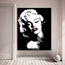 Pintura al óleo de Marilyn Monroe para sala de estar, arte moderno sobre lienzo, decoración de pared de hotel y oficina, gran oferta 2024 - compra barato