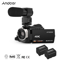 Andoer-cámara de vídeo Digital 4K 1080P 48MP, videocámara con WiFi, grabadora con micrófono externo, Zoom Digital Novatek 16X 2024 - compra barato