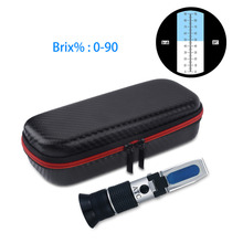 Yieryi New Shockproof Packaging Box 0~90% Brix Honey Sugar / Syrup Concentration Refractometer Handheld Optical Sugar Meter 2024 - buy cheap