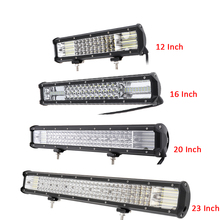 Quad Rows 4 7 12 16 20 23 Inch LED Strip LED Light Bar Work Light Combo Beam for Driving Offroad Boat Car Tractor Truck 4x4 SUV 2024 - buy cheap