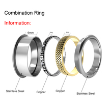 Cremo High Quality Steel Woman Rings Set Interchangeable Lovers Ring Layers Wedding Band Femme Bijoux Bague Wisselbare Gingen 2024 - buy cheap