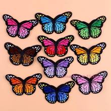 Embroidery Buttefly Patch Iron On Embroidered Patches Sewing Applique Motif Sew On Clothes For Garment DIY 2024 - buy cheap