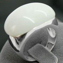 Anel nobre de prata 925, 15*21mm, opala branca natural, anel marcate, tamanho 7/8/9/10, presente valentise 2024 - compre barato