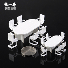 1sets White Plastic Conference Table Chair Model Building For Dollhouse Furniture Decoration 1:50 1:75 scale 2024 - buy cheap