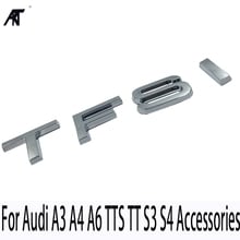 TFSI Letters Car Rear Trunk Emblem Badge Sticker For Audi A3 A4 A6 TTS TT S3 S4 Accessories ABS 2024 - buy cheap