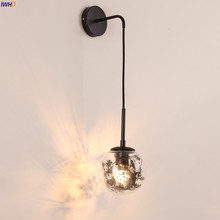IWHD Nordic Style Modern Wall Lamp Bedroom Mirror Stair Beside Glass Ball Wall Light LED Sconce Wandlamp Lamparas De Pared 2024 - buy cheap