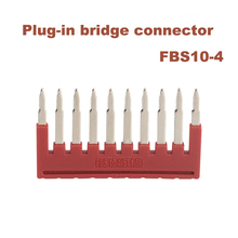10/15/50pcs FBS10-4 Spring Terminal central connector din rail terminals block ST-1.5 Plug-in bridge short connection strip 2024 - buy cheap