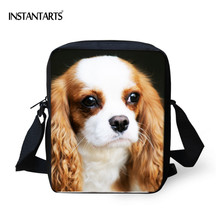 INSTANTARTS-Mini bolsos de hombro con estampado de perro en 3D para Mujer, bandoleras de lujo, a la moda, para viaje, 2019 2024 - compra barato