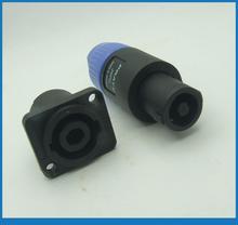 2 sets 4 Pole Locking Speaker Cable Socket 4pin Plug for DJ Pro Audio Equipment 2024 - buy cheap