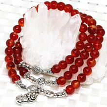 Natural stone red beads stone carnelian onyx agat 6mm round multilayer bracelets women luxury weddings party gift jewelry B2197 2024 - buy cheap