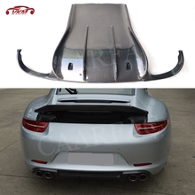 VRS Style Carbon Fiber Rear Lip Spoiler Diffuser Fits for Porsche 911 991.1 991.2 Carrera 991 GT3 2012 2013 2014 2015 2024 - buy cheap