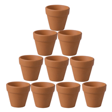 Mini pote de cerâmica winomo, pote de 4.5x4cm para plantas de cerâmica, vaso de flores e suculentas para berçário com 10 peças 2024 - compre barato