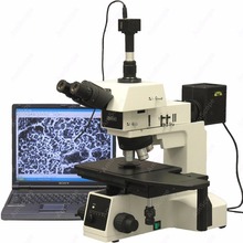 Microscopio metalúrgico-AmScope Supplies 50X-500X microscopio metalúrgico polarizador Darkfield con cámara Digital de 3MP 2024 - compra barato