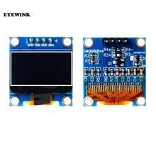 Módulo de pantalla LED OLED LCD para Arduino, 0,96 ", 0,96", IIC SPI, comunicador, 3,3 V-5V, azul/blanco, 4 pines, 1 unids/lote 2024 - compra barato