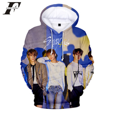 Stray Kids 3d oversized hoodies sweatshirts women/men  kpop Yellow Wood StrayKids Hooded Casual streetwear Harajuku Clothes 2019 2024 - buy cheap