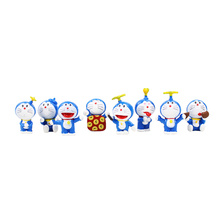 8Pcs/Set Doraemon PVC Action Figure Toy Model Mini Dolls 3cm Approx Great Gifts 2024 - buy cheap
