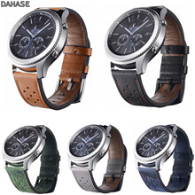Ремешок из натуральной кожи для Samsung Galaxy Watch 46 мм, сменный Браслет для Amazfit Stratos 2 Pace, 22 мм 2024 - купить недорого