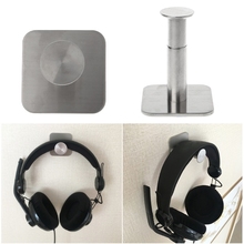 Stainless Steel Headphone Holder Portable Headsets Hanger Universal Paste Wall Desk Mount Hook For Earphones 2024 - buy cheap