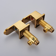 Golden Brass Switch Valve For Basin Faucet Shower Mixer Bathtub Set Control Valve 2024 - buy cheap