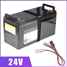 24V 100AH Lithium ion Battery 24V E bike Scooter Golf Car 80AH Li ion IP68 Waterproof With BMS Charger For inverter storage 2024 - compre barato