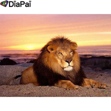 DIAPAI Diamond Painting 5D DIY 100% Full Square/Round Drill "Animal lion" Diamond Embroidery Cross Stitch 3D Decor A25240 2024 - buy cheap
