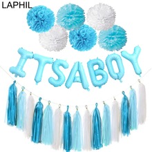 LAPHIL Oh Baby Its a Boy Foil Balloon Baby Shower Banner Blue Latex Balloons Babyshower Decoration Gender Reveal Party Supplies 2024 - buy cheap