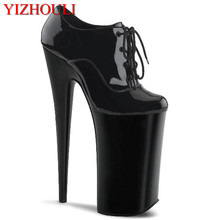 Zapatos de tacón alto con plataforma para mujer, zapatos de tacón de aguja de calidad, de Gladiador, Sexy, a la moda, 20cm 2024 - compra barato