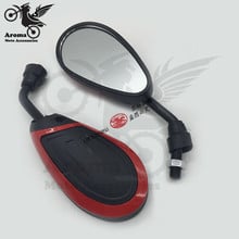 Espelho retrovisor para motocicletas, 6 cores disponíveis, acessórios, moto, lateral, yamaha, suzuki, honda scooter, peças 2024 - compre barato