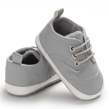 Newborn Baby Spring Classic PU Leather First Walkers Lace-Up Walking Shoes 0-18M 2024 - buy cheap