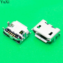 YuXi Micro 5P Micro USB jack connector for phone GPS,charging port data port for phone,big OX horn feet DIP 5P SMD V8 2024 - buy cheap
