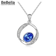 Colar pingente de cristal bebella, com cristais, de swarovski, joias de moda, para mulheres, meninas, amantes de mãe, presente 2024 - compre barato