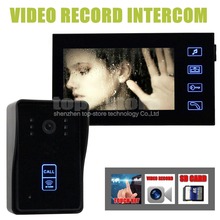 DIYSECUR Video Record 7 Inch Video Door Phone Intercom Doorbell Home Security Kit Touch Key Camera Monitor RFID Keyfobs SD Card 2024 - buy cheap