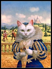 Needlework for embroidery DIY French DMC High Quality - Counted Cross Stitch Kits 14 ct Oil painting - Cat Princess 2024 - buy cheap